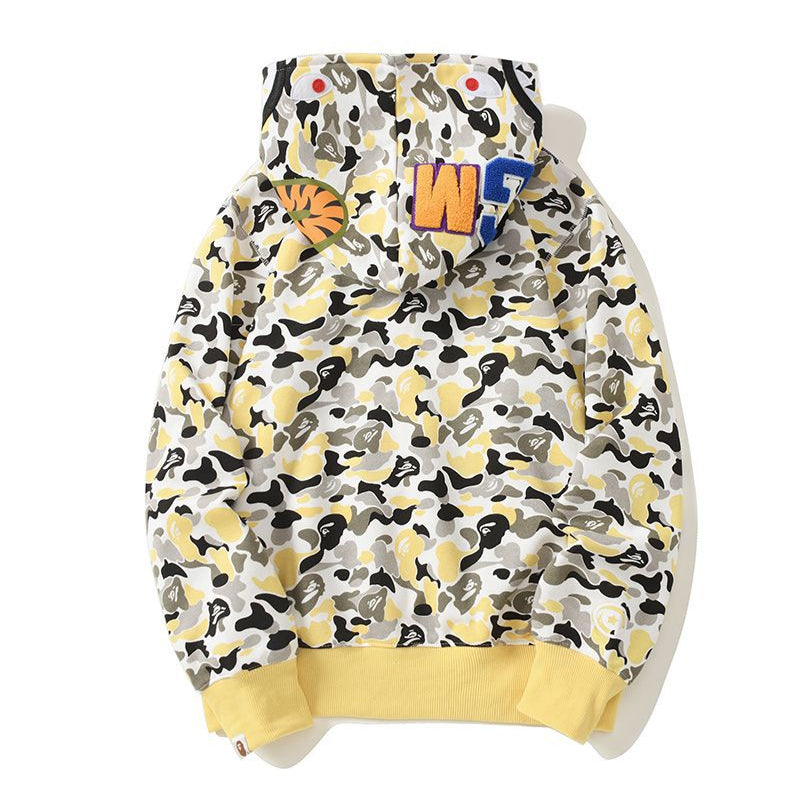 Bathing Ape Hoodie Classic Shark Hooded Cardigan Zip Sweater Jacket