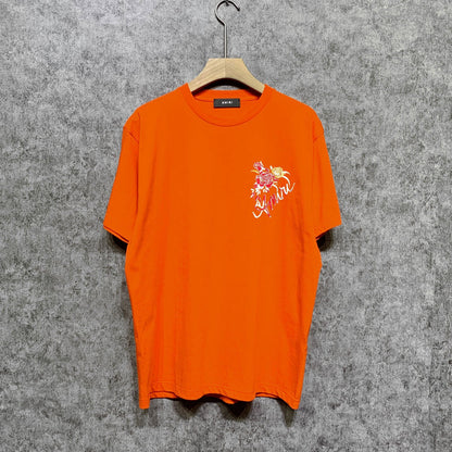 Amiri t shirts flower printing short sleeve