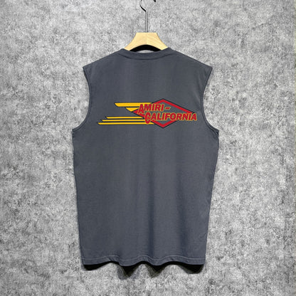 Amiri tank top eagle printing