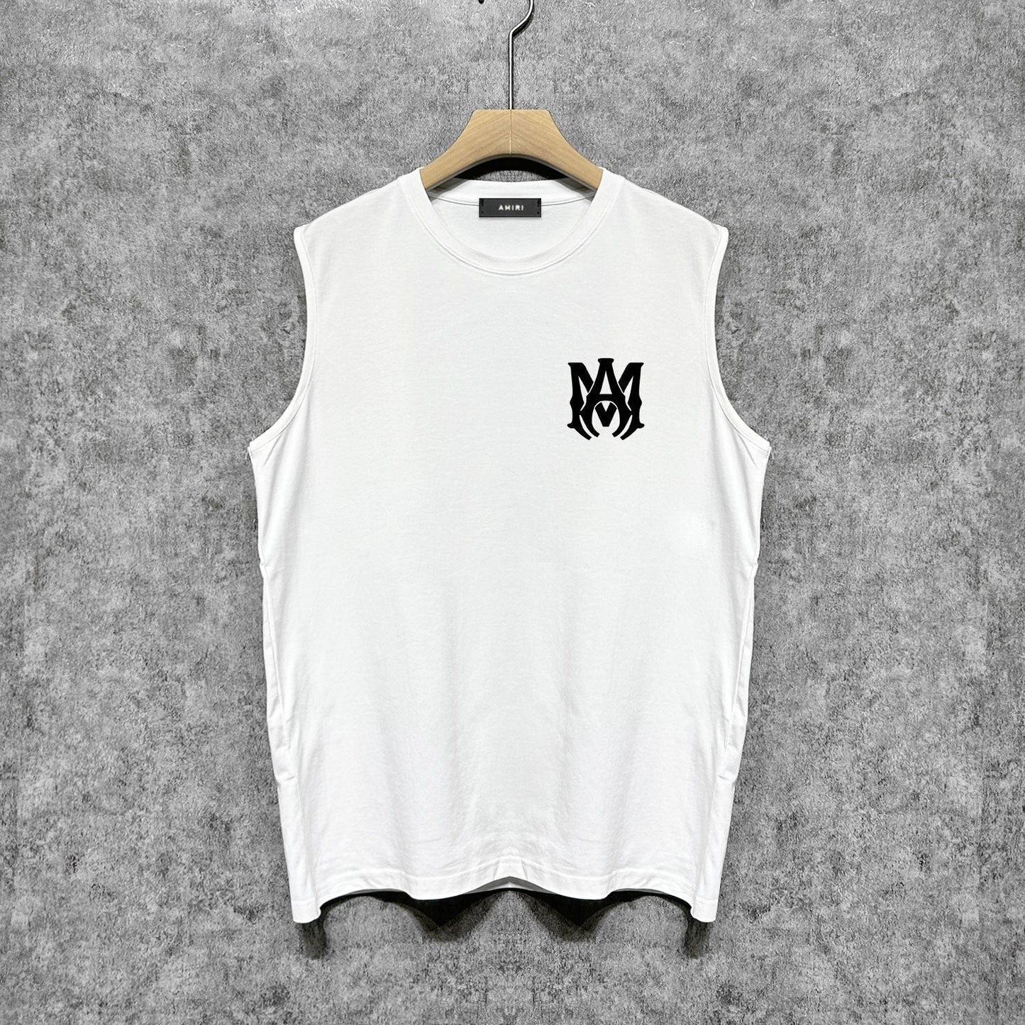 Amiri tank top flat thick letter spider armband printing