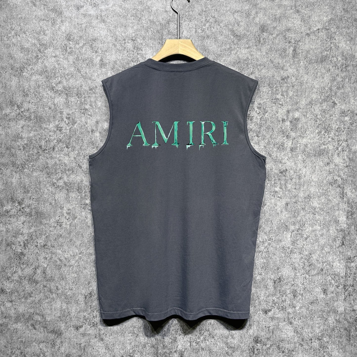 Amiri tank top splash paint simple letterprinting