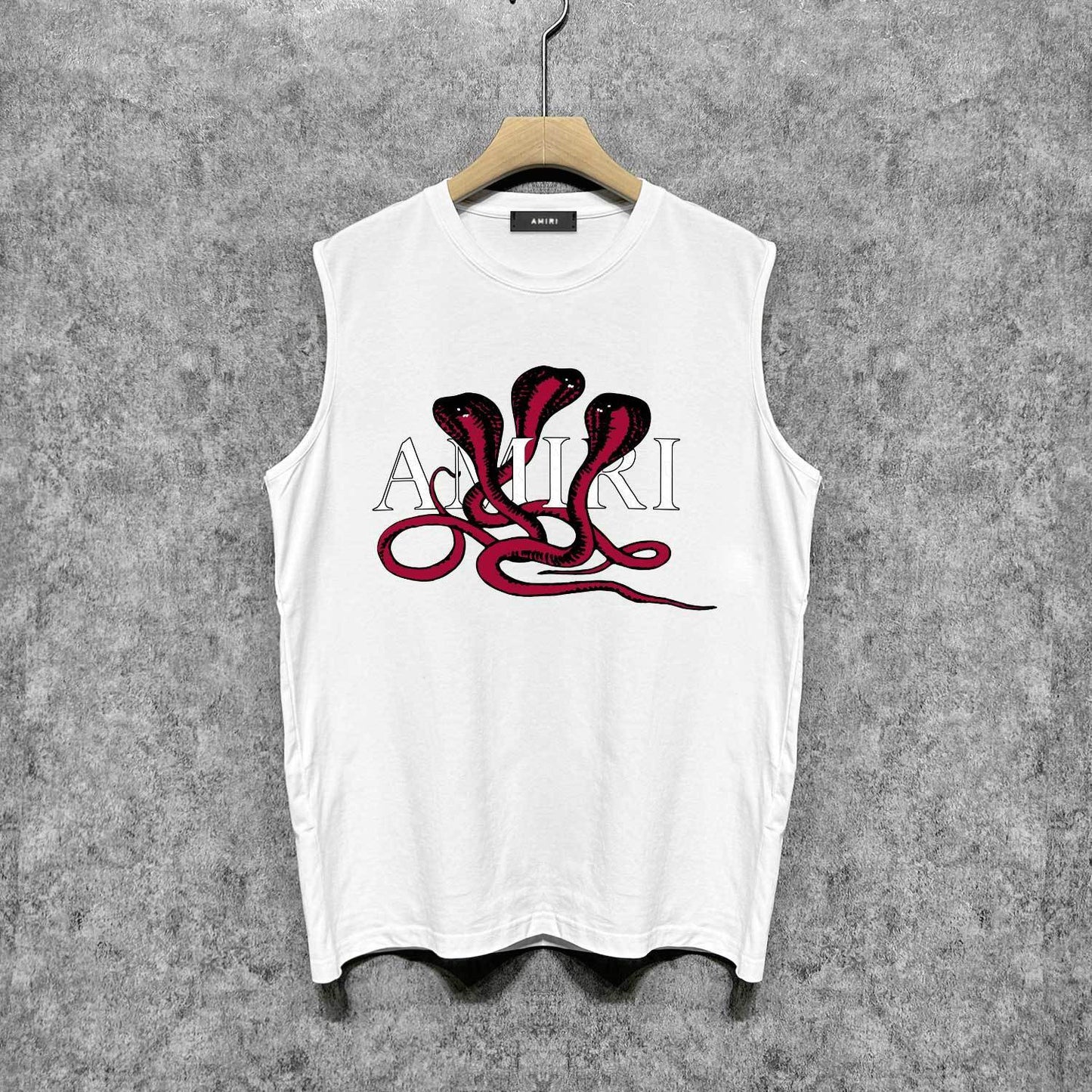 Amiri tank top new font cobra printing