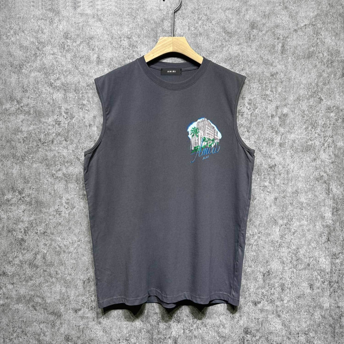 Amiri tank top urban forest printing
