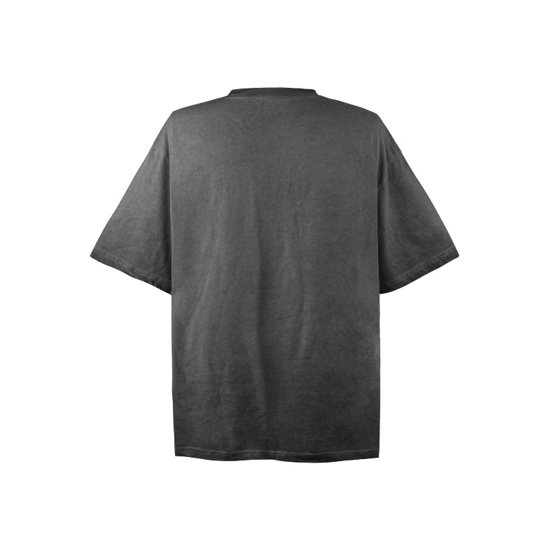 American vintage street T-shirt retro men's summer loose half-sleeved shirt