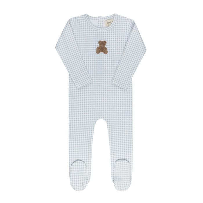 Ely's & Co Gingham Teddy Collection Footie