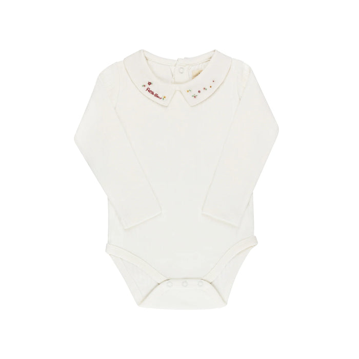 Ely's & Co Pink Floral Star Knit Collection Bodysuit