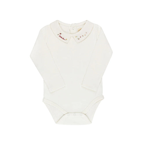 Ely's & Co Pink Floral Star Knit Collection Bodysuit