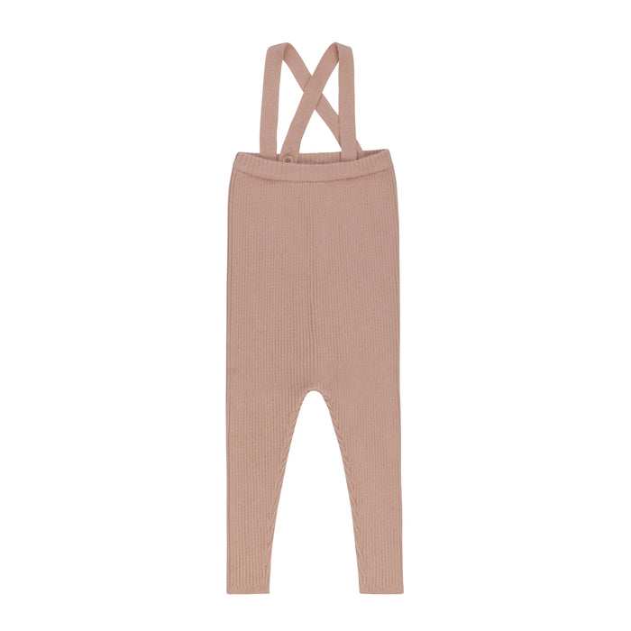 Ely's & Co Pink Floral Star Knit Collection Overalls