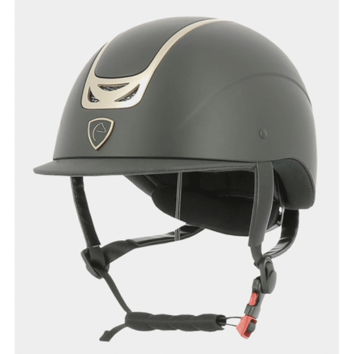 Equitheme Pepit Helmets- Black/ Rose Gold- 49-51cm