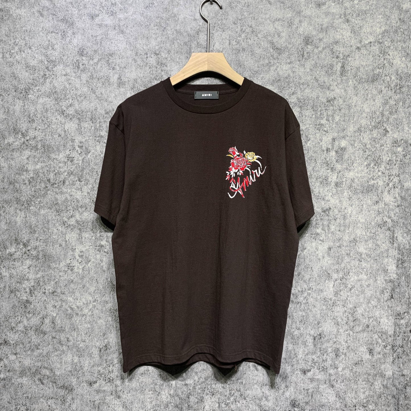 Amiri t shirts flower printing short sleeve