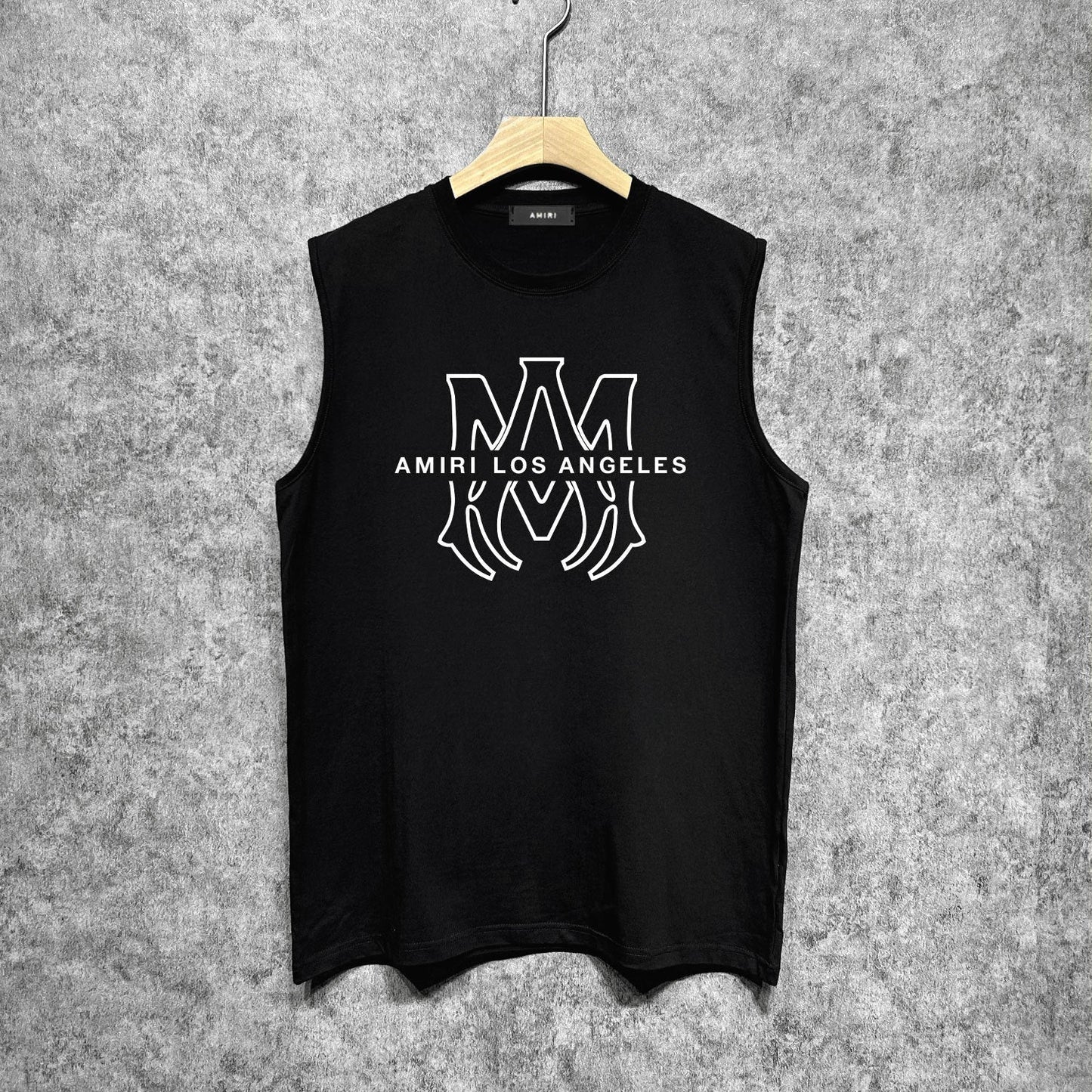 Amiri tank top line simple logo printing