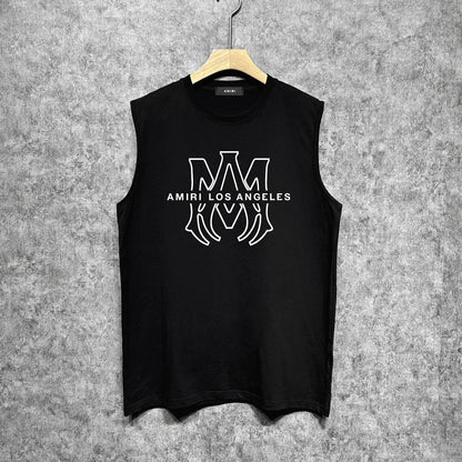Amiri tank top line simple logo printing