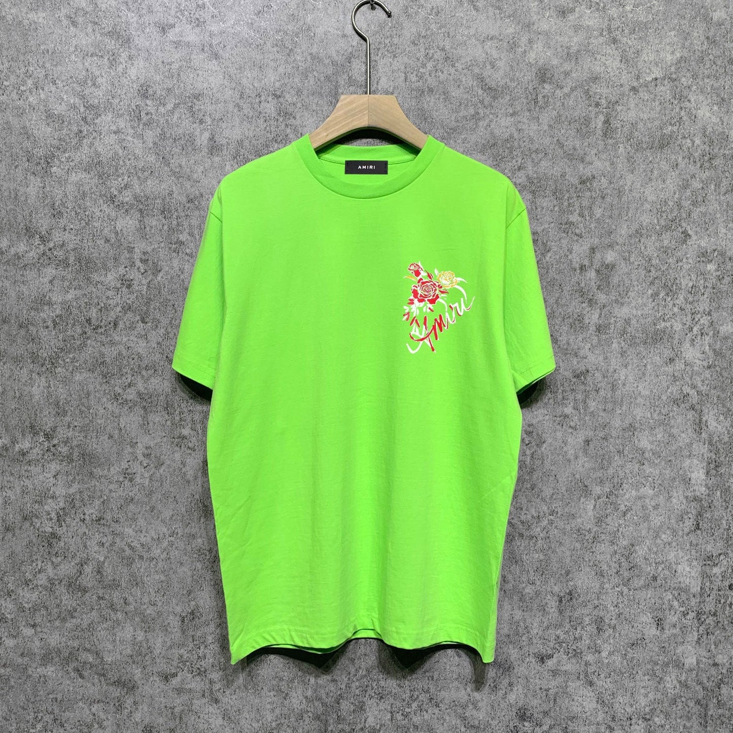 Amiri t shirts flower printing short sleeve