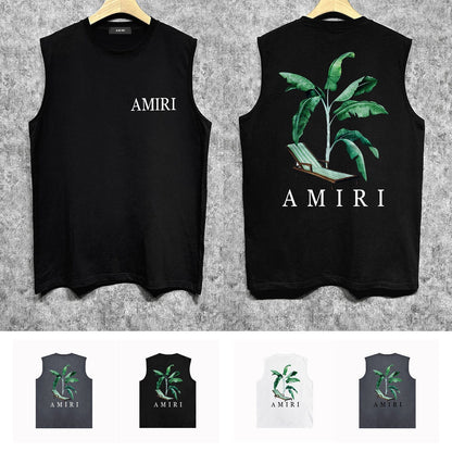 Amiri tank top beach chair printing