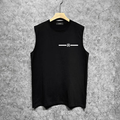 Amiri tank top spider letter printing