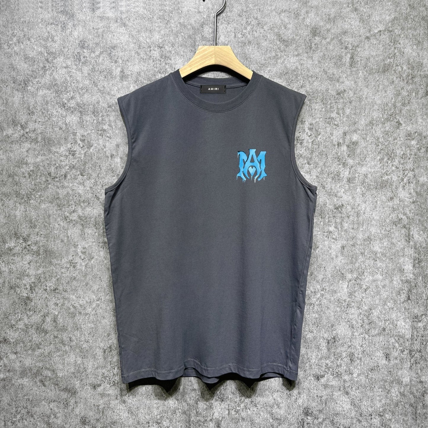 Amiri tank top splash paint simple letterprinting