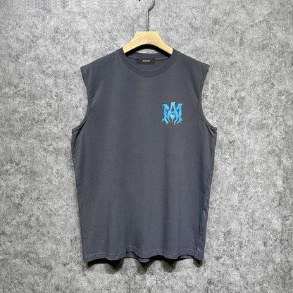 Amiri tank top splash paint simple letterprinting