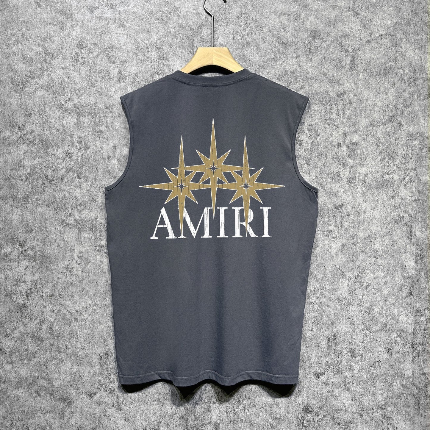Amiri tank top bone crack star print