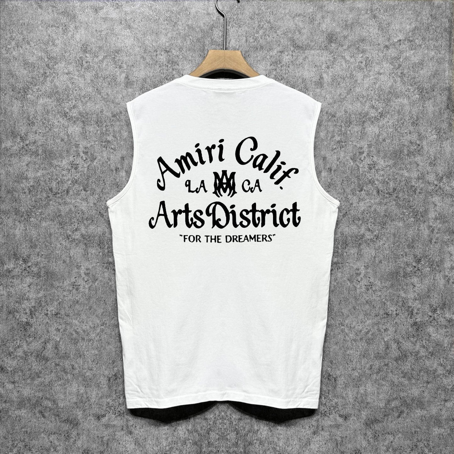 Amiri tank top artistic word printing