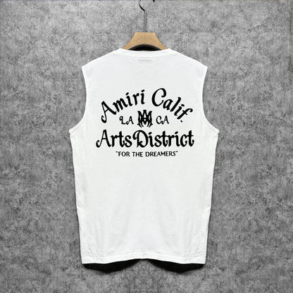 Amiri tank top artistic word printing
