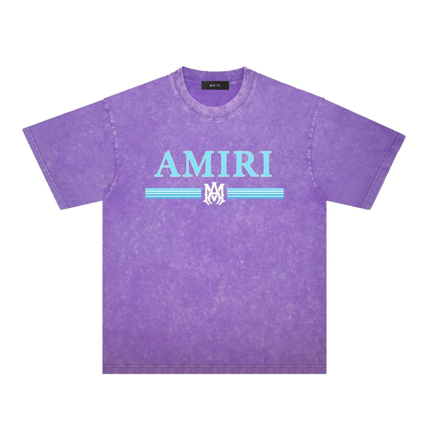 Amiri Washed Distressed T Shirt Printed Trendy Pure Cotton