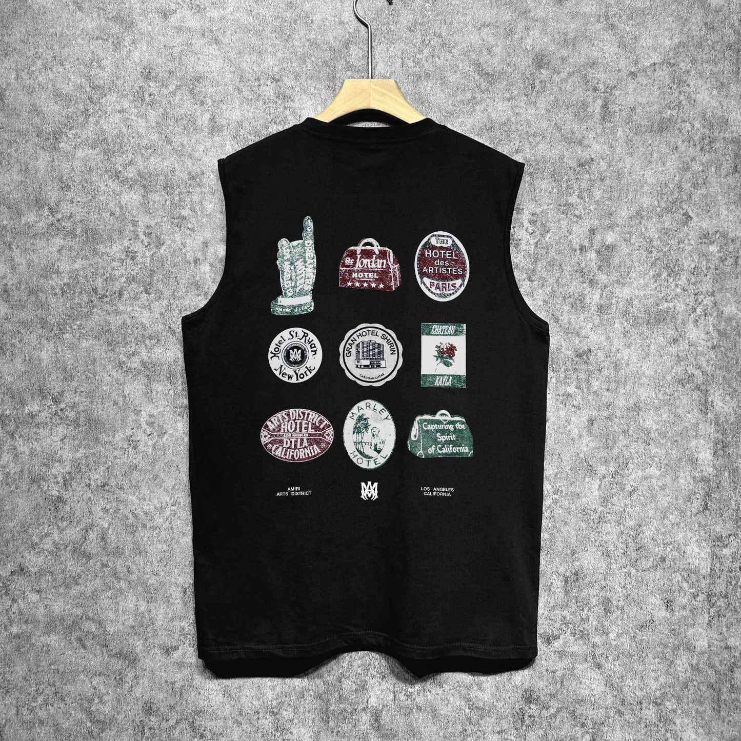 Amiri tank top medal set printing