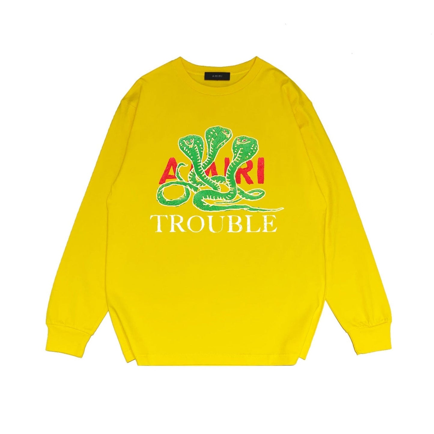 Amiri Long Sleeved Shirt Printed Trendy Pure Cotton