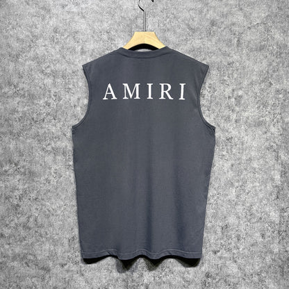 Amiri tank top spider letter printing