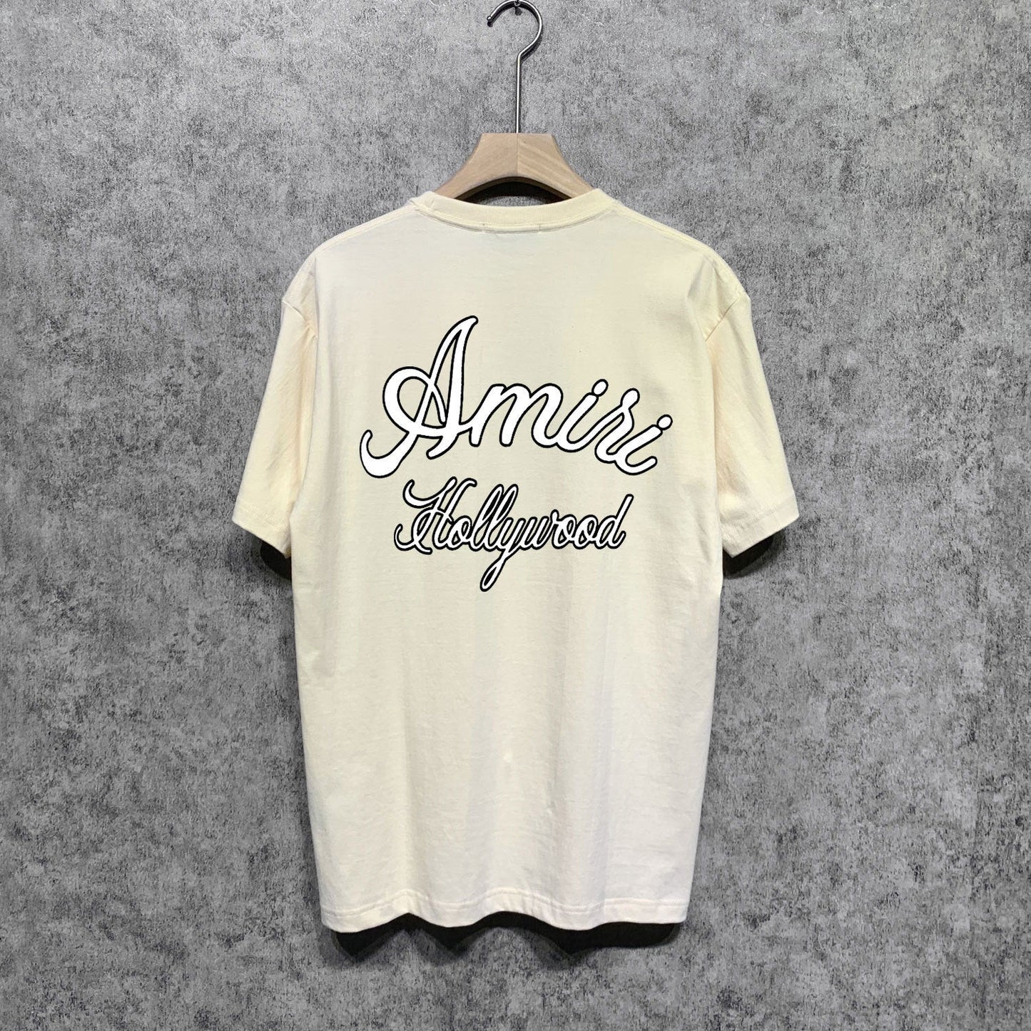 Amiri t shirts letter padded printing short sleeves