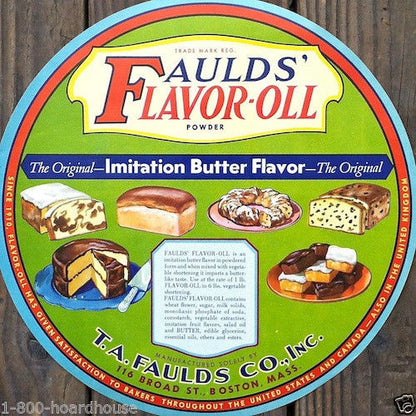 FAULD'S FLAVOR-OLL Imitation Butter Label 1920s