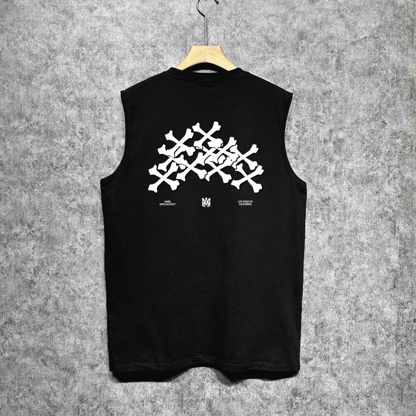 Amiri tank top skeleton letterprinting
