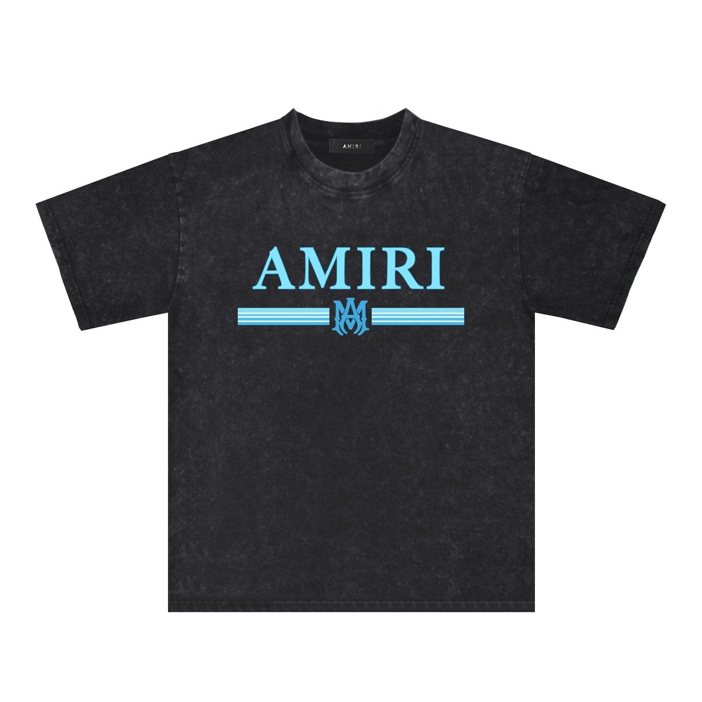 Amiri Washed Distressed T Shirt Printed Trendy Pure Cotton