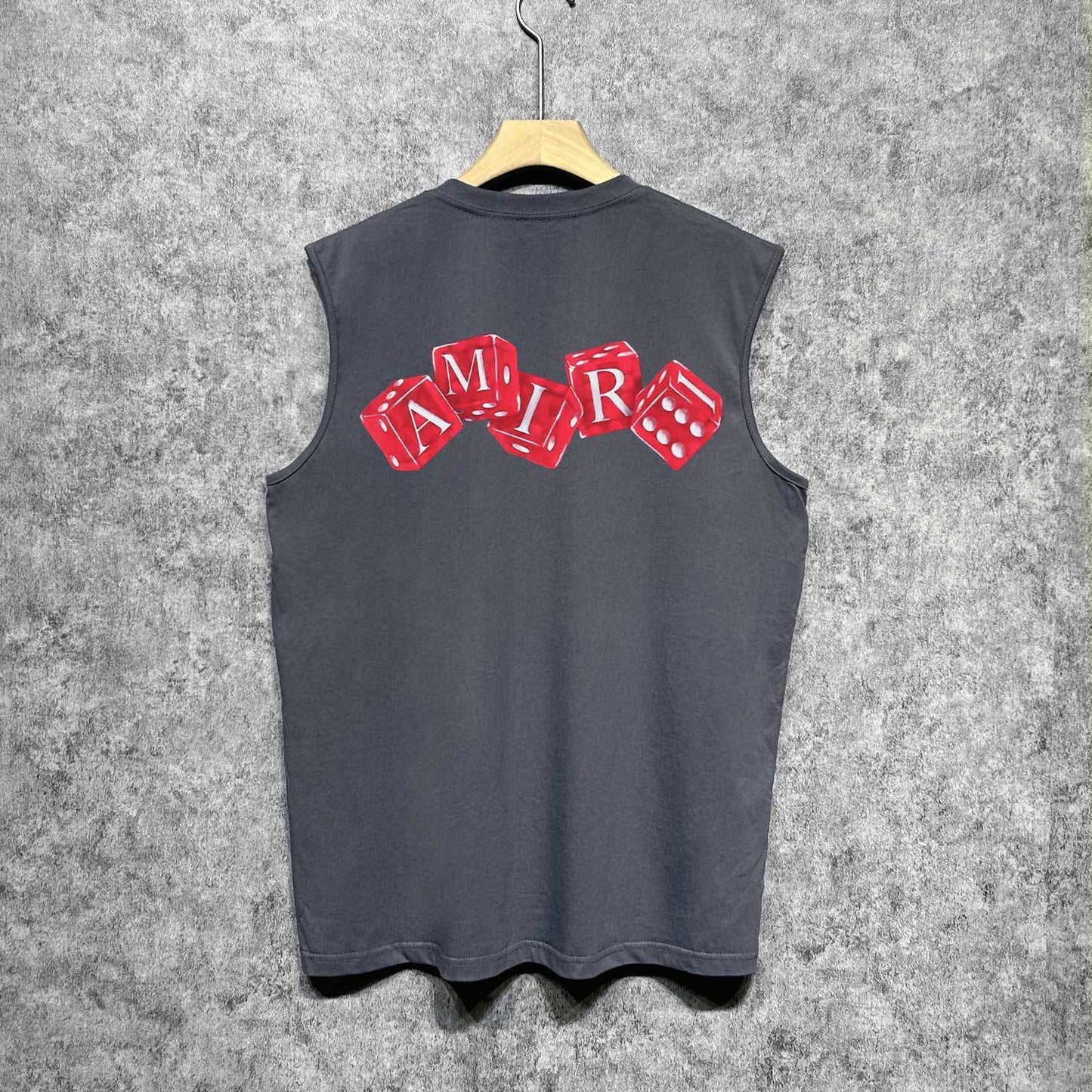 Amiri tank top red dice printing