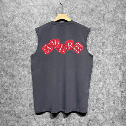 Amiri tank top red dice printing