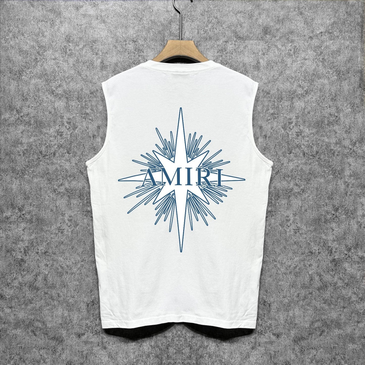 Amiri tank top star shield print