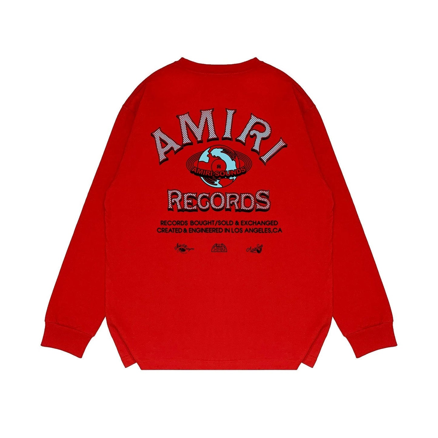 Amiri Long Sleeved Shirt Printed Trendy Pure Cotton