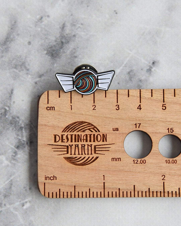 Destination Yarn Accessory Flying Yarn Ball - Enamel Pin