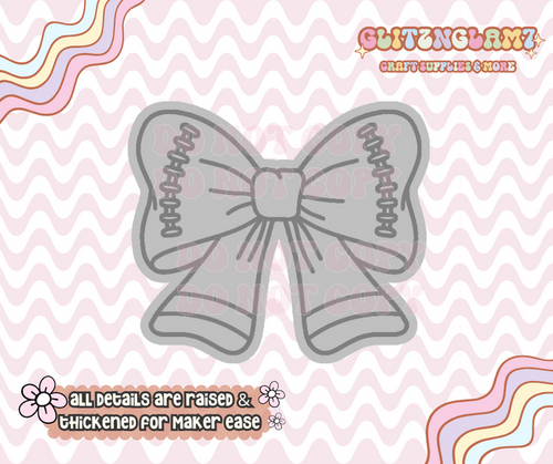 Football Bow Silicone Mold