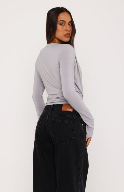 Fun And Flirty Long Sleeve Top Dove
