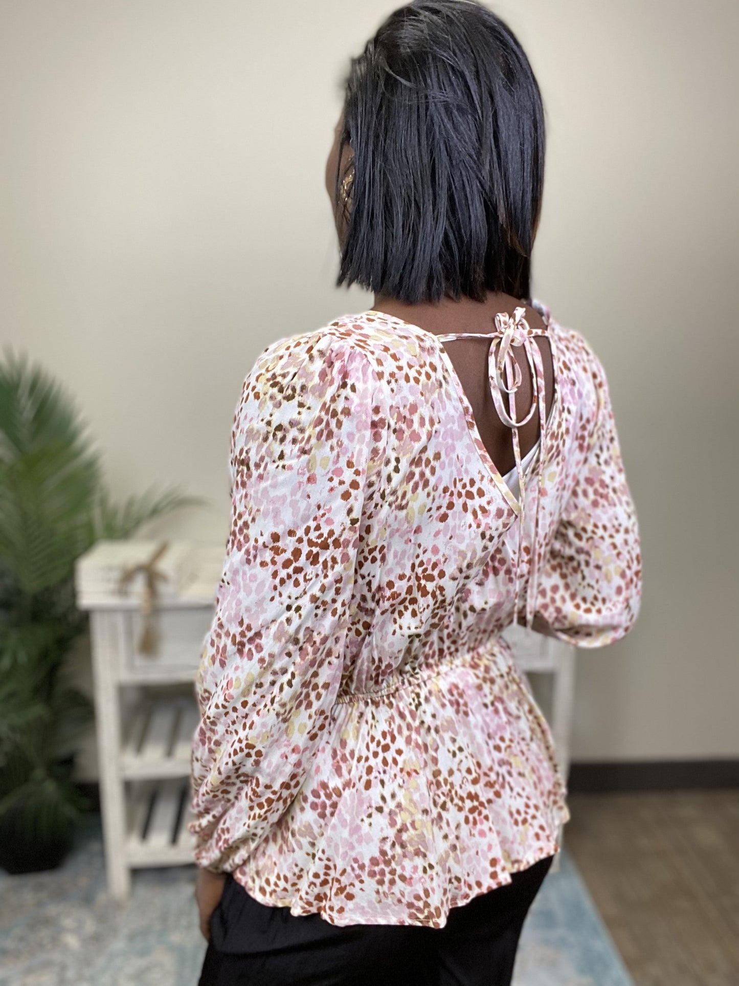 Never Lost Women's Floral Lightweight Long Sleeve Top