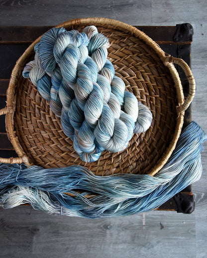Destination Yarn Mini Skein Set Great Lakes Classic Blues - MINI SKEIN SET