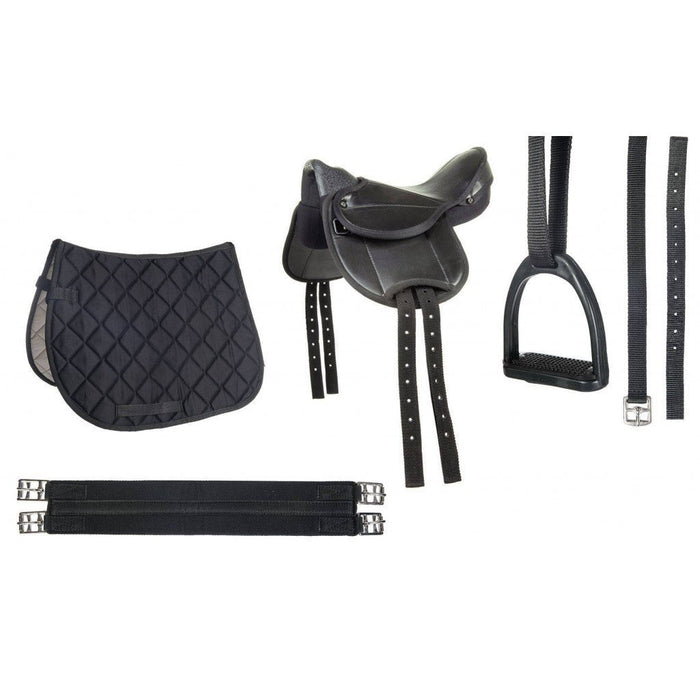 HKM Shetland Pony Saddle Set- Beginner- Black- Awaitng new stock