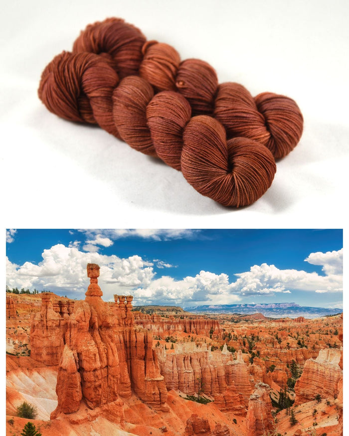 Destination Yarn fingering weight yarn Hoodoo