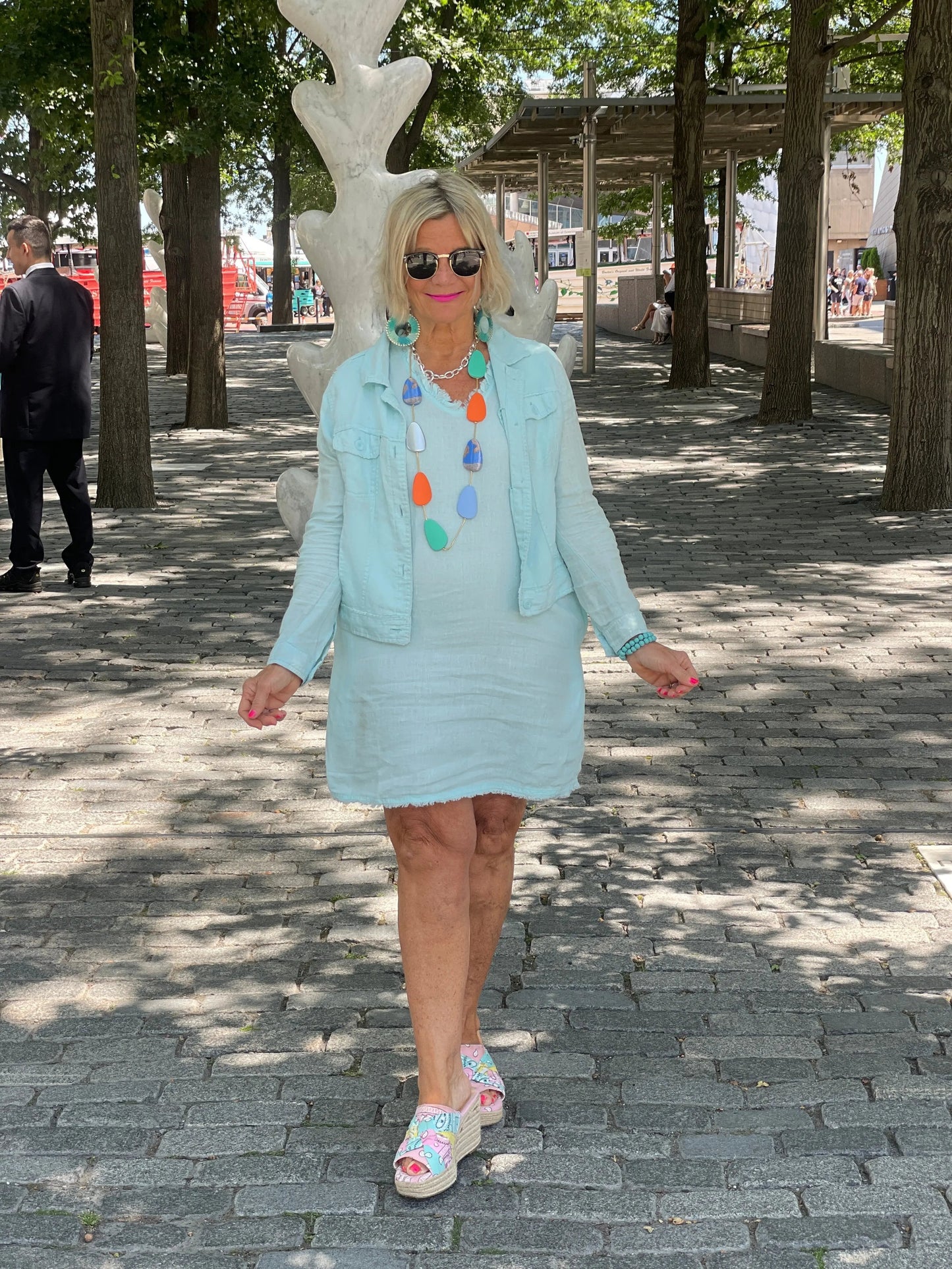 LULU-B SEAFOAM LINE DRESS