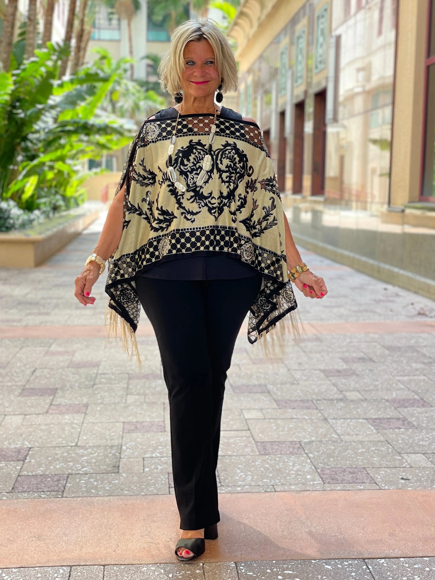 FOLLOW YOUR HEART BURNOUT 7 WAY SCARF