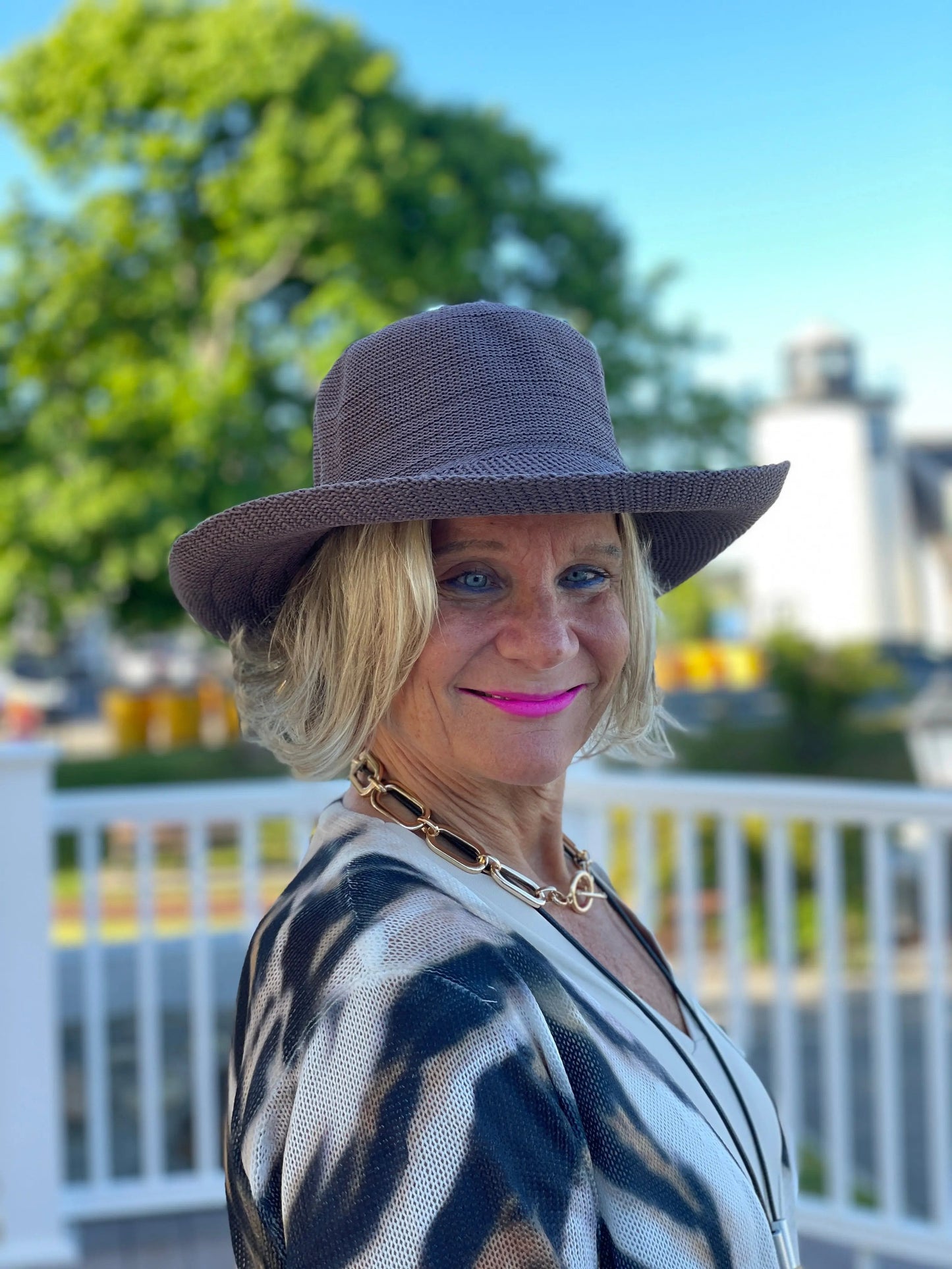 LULU B BROWN HAT