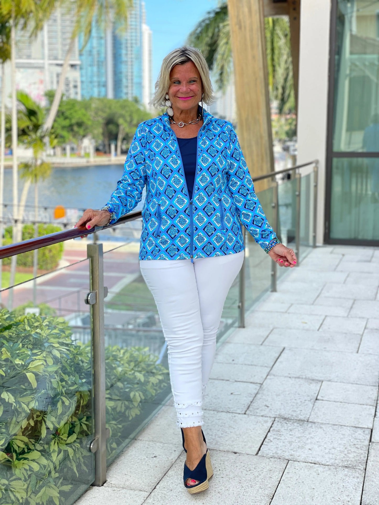 BAHAMA BLUE TURTLE FULL ZIPPER