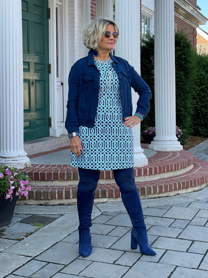 LULU-B NAVY LINEN JACKET