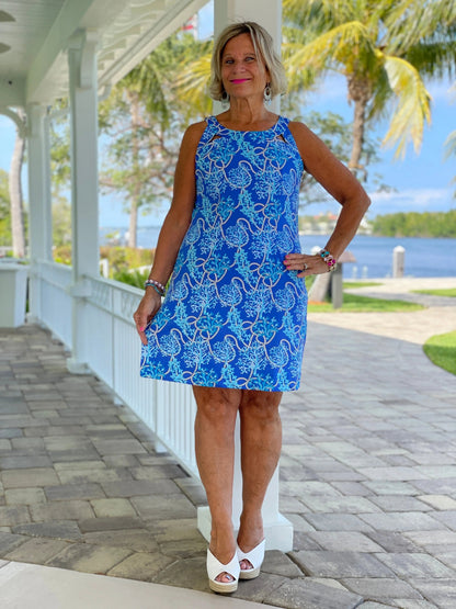 AQUA LANE HALTER DRESS