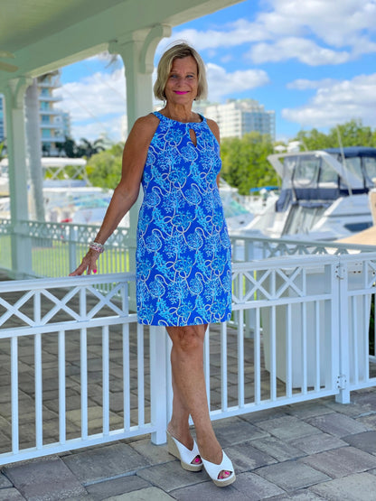 AQUA LANE KEYHOLE DRESS